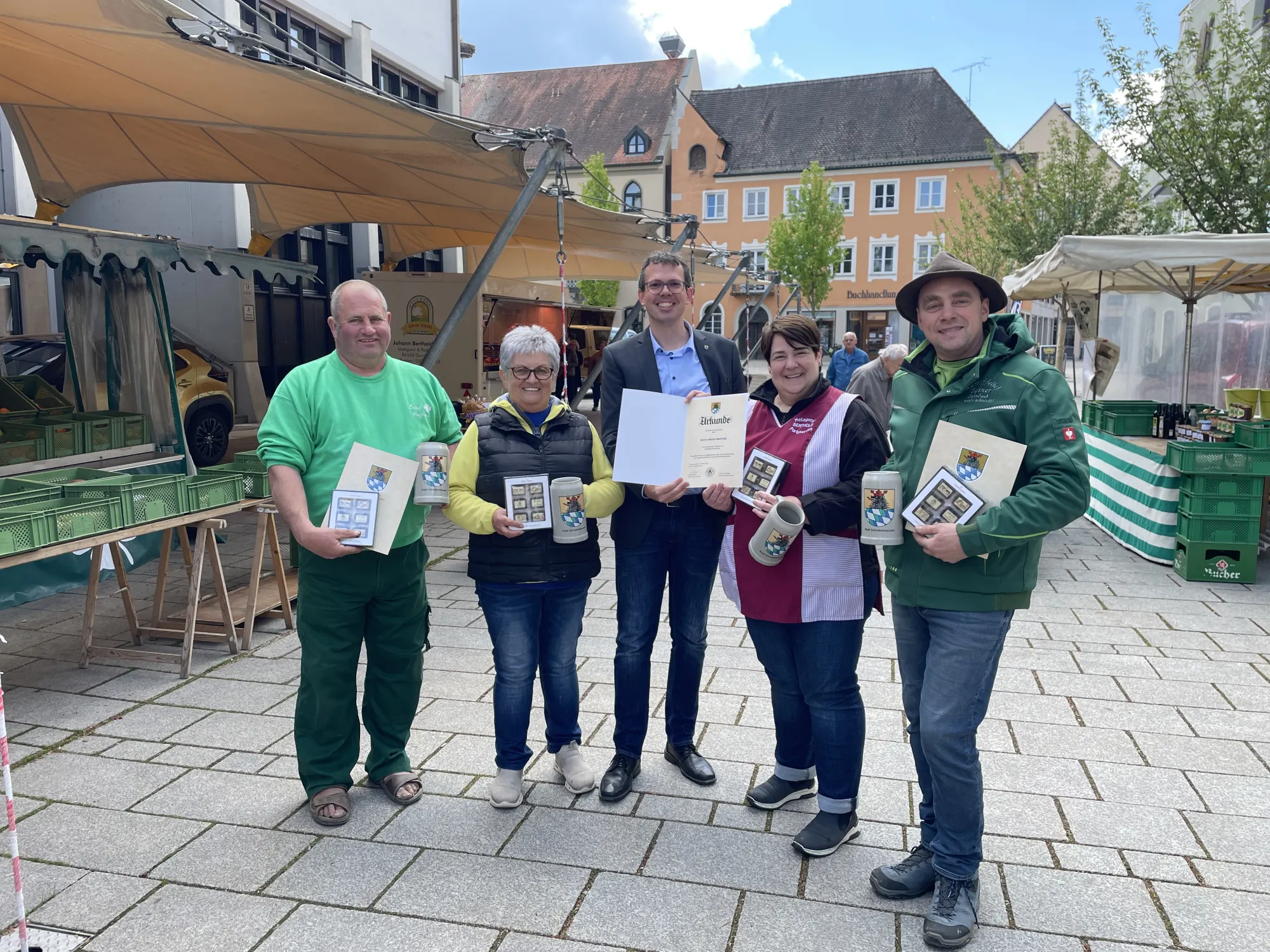 20 Jahre Samstags-Wochenmarkt in Schrobenhausen