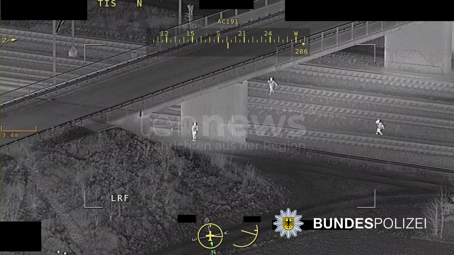 🚨 NEUFAHRN BEI FREISING – Sprayer (19) flüchtet am Freitag (21.03.2025) vor Bundespolizei. Hubschrauber ortet ihn. Züge verspätet & gestrichen. 🚓