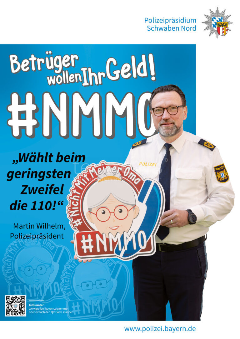AUGSBURG – Eine 89-Jährige durchschaut am Mittwoch (02.04.2025) Schockanruf eines falschen Polizisten. Polizei warnt vor der Trickbetrugsmasche. 📞🚨