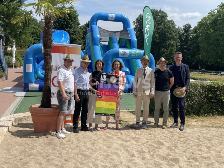 COBURG – 🌞 Neue UV-Index-Tafeln warnen seit dem 27.06.2025 in Freibädern vor Sonnenbrand-Gefahr. 🏊 Prävention wird sichtbar – mit QR-Code und Sonnentipps!