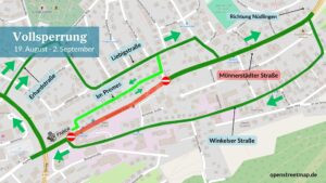 BAD KISSINGEN - 🚧 Zweiter Bauabschnitt Münnerstädter Straße: Sanierung startet, Umleitung über Erhardstraße, geänderte Haltestellen für Stadtbus und OVF! 🛣️