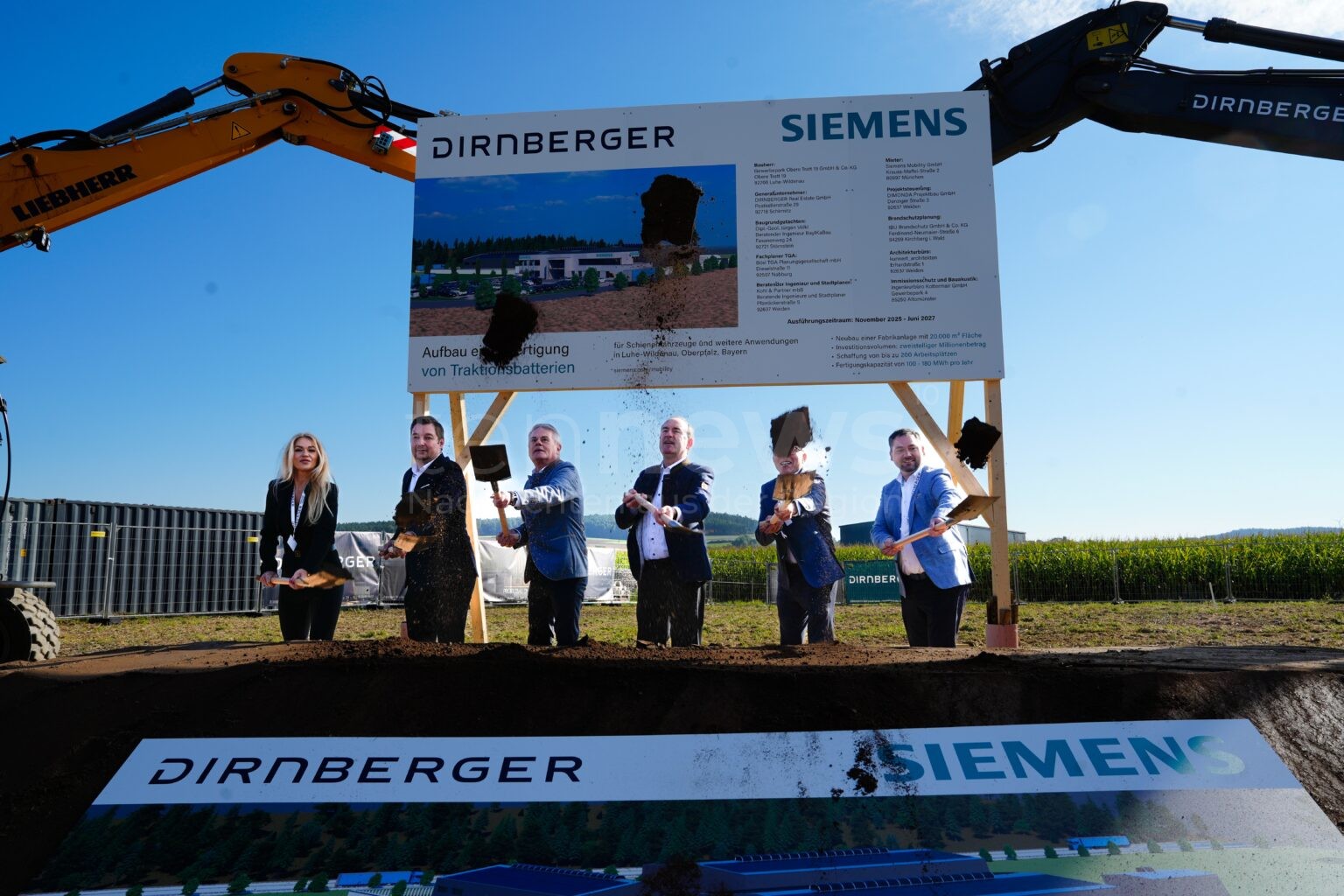 LUHE-WILDENAU - Spatenstich für Siemens Mobility Batteriewerk! 200 neue Jobs und 2,6 Millionen Euro Förderung für Zukunftstechnologie!