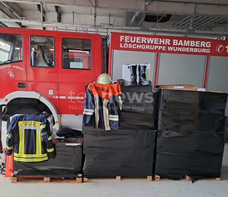 BAMBERG - 🚒 Solidarität mit Partnerstadt Mukatschewo! Feuerwehr schickt Ausrüstung nach Raketenangriff - Material ist angekommen! 🇺🇦