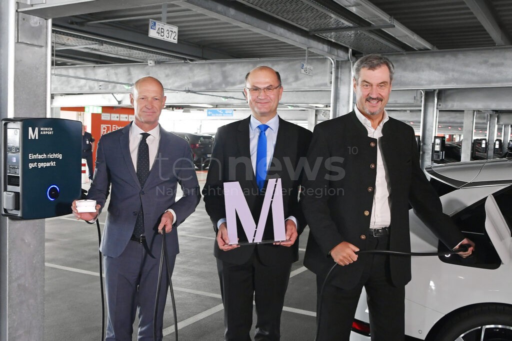 MÜNCHEN - ⚡ Söder eröffnet am Dienstag (16.09.2025) Bayerns größten Ladepark am Flughafen München! 275 Ladepunkte für E-Autos! 🔋