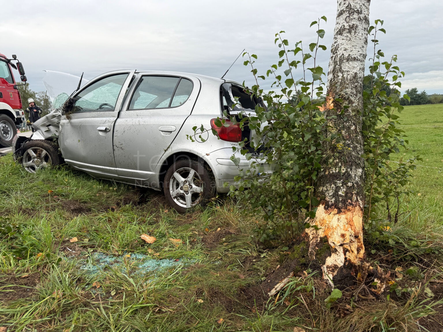 🚗 HOHENWART - Schwerer Unfall am Mittwoch (10.09.2025)! 20-Jähriger kracht mit Toyota in Baum - per Hubschrauber ins Klinikum! 🚁