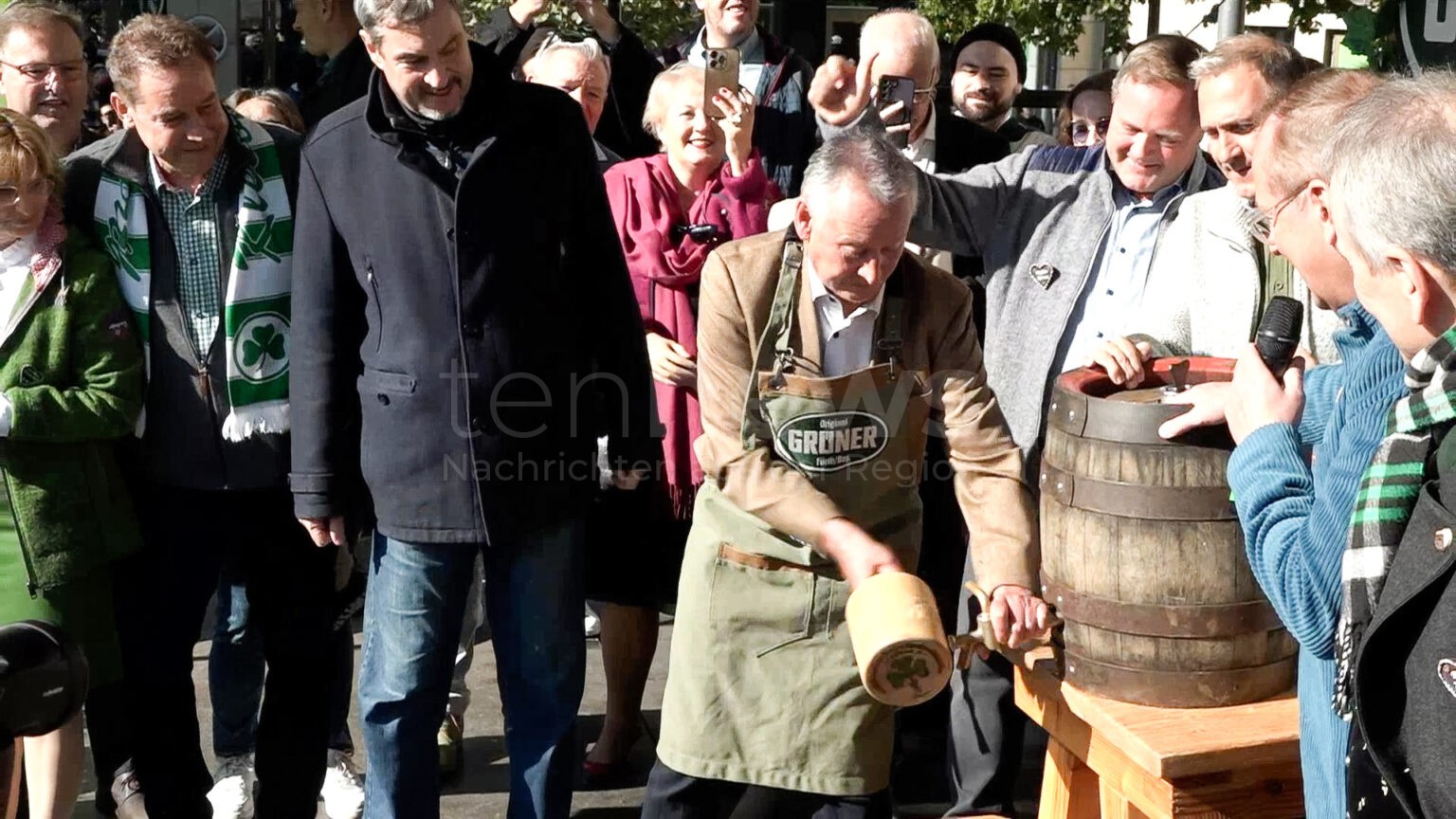 FÜRTH - 🎡 Michaelis-Kirchweih eröffnet! OB Jung zapft Freitag (03.10.2025) das erste Fass an, Tausende Besucher feiern Deutschlands größte Straßenkirchweih! 🍺