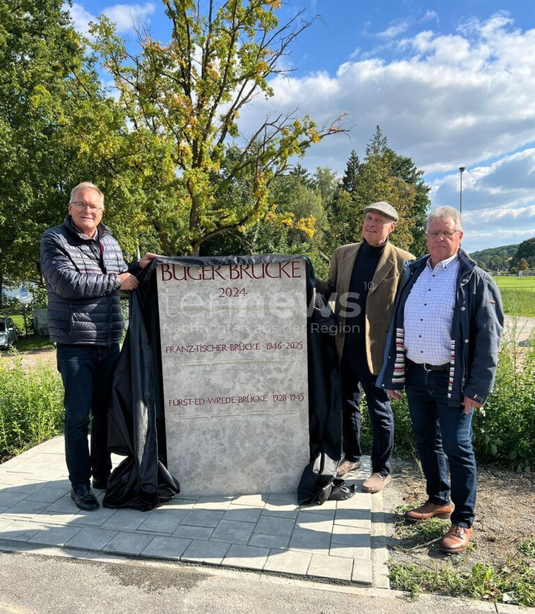 BAMBERG - 🏛 Neuer Gedenkstein am Dienstag (21.10.2025) an der Buger Brücke enthüllt! Relief erinnert an drei Brückengenerationen seit 1928! 🌉