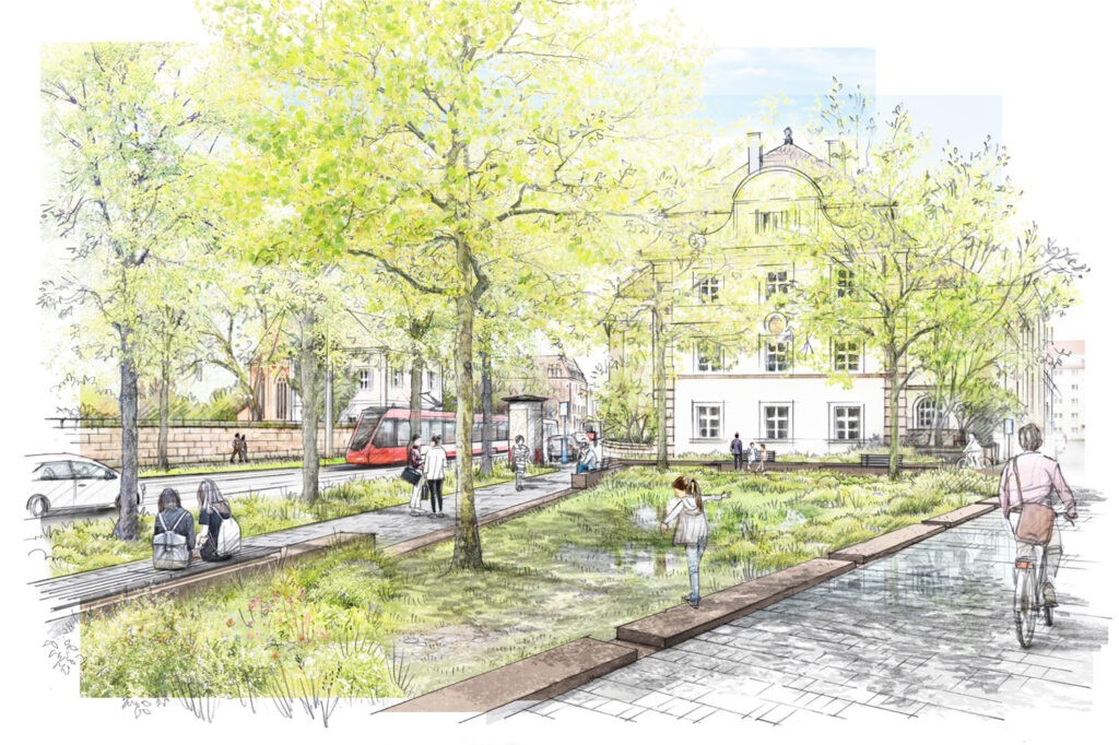 Mehr Grün für St. Johannis: Neuer Pocket Park entsteht in der Frauenholzstraße - tennews NÜRNBERG - 🌳 Neuer Pocket Park für St. Johannis! 1.250 qm Grünfläche mit Schwammstadt-Prinzip - Baubeginn am Mittwoch (08.10.2025), Fertigstellung Mai 2026 🏞️