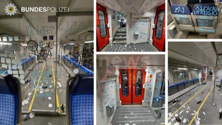 OBERBAYERN - ⚽ Vandalismus am Samstag (13.12.2025)! 1860-Fans verwüsten Regionalbahn mit 60 Quadratmetern Graffiti! 🚂