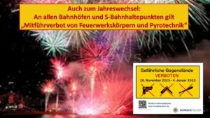 MÜNCHEN - 🚔 Bundespolizei verstärkt Silvester-Einsatz! Waffenverbot an Bahnhöfen - Pyrotechnik strengstens untersagt! 🎆