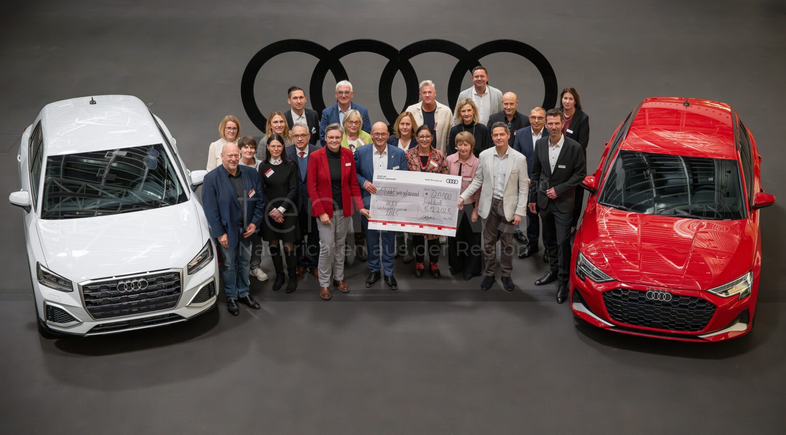 Herz für Bedürftige: Belegschaft spendet Rekordsumme - mehr als 100 Projekte profitieren! - tennews INGOLSTADT - 💝 Traditionelle Belegschaftsspende! Audi-Mitarbeiter sammeln 850.000 Euro für über 100 karitative Einrichtungen in der Region! 🎄